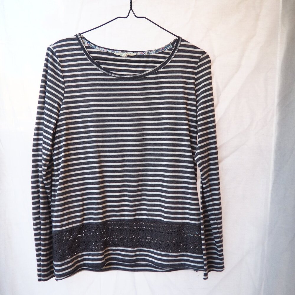White Stuff Soft Striped Long Sleeve Shirt